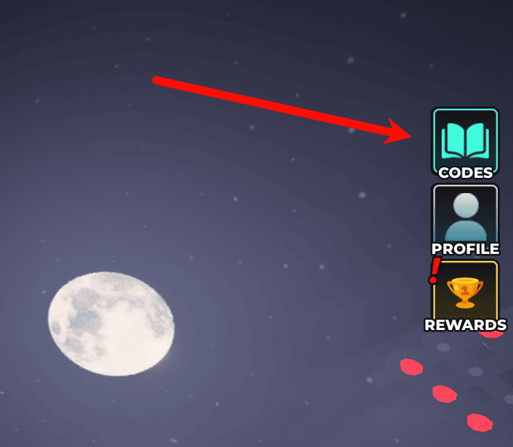 Hunty Zombies main interface showing codes button location